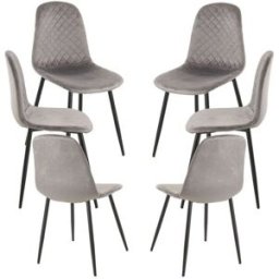 RegalosMiguel Pack 6 Sillas Boide - Gris