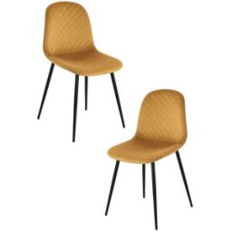 RegalosMiguel Pack 2 Sillas Boide - Mostaza