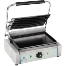 Royal Catering Parrilla de contacto - placa superior ondulada - 2200 W 10010244
