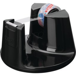 TESA 53827 - Dispensador de mesa Easy Cut® Compact, hasta 33 m x 19 mm, negro