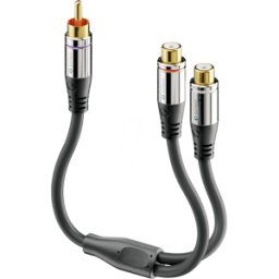 SONERO SON ACA010 - RCA a 2x cable adaptador de subwoofer RCA 0,2m