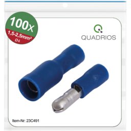 QUADRIOS QUAD 23C491 - Mangas redondas de 4 mm, 1,5 - 2,5 mm², azul