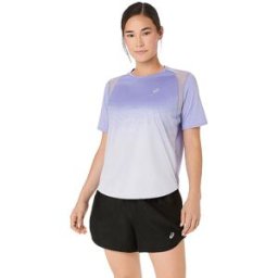 Asics Camiseta de running para mujer Road Fade morado S
