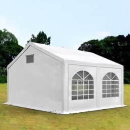 TOOLPORT 3x4 m Carpa para fiestas, PE 550, con base reforzada, blanco - (92100)
