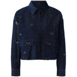 Ouí Chaqueta vaquera azul oscuro 38