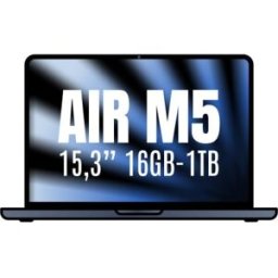 Apple Macbook Air 15,3"/ M5 10-Core CPU/ 16GB/ 1TB SSD/ 10-Core GPU/ Medianoche