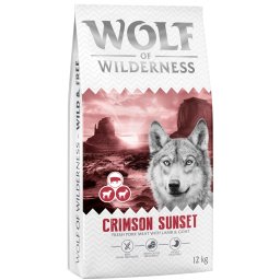Wolf of Wilderness Adult «Crimson Sunset» cordero y cabra, sin cereales - Pack % - 2 x 12 kg - Receta nueva