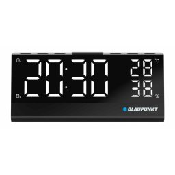 Reloj Despertador Blaupunkt CR10ALU FM PLL LED Aluminio Negro