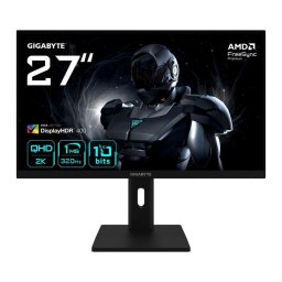 Monitor GIGABYTE G27Q3 27" Quad HD 320Hz IPS G-Sync Compatible HDR400 Ajuste de altura
