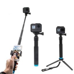 Varilla Telesin para cámaras deportivas GP-MNP-090-D con trípode y soporte para móvil
