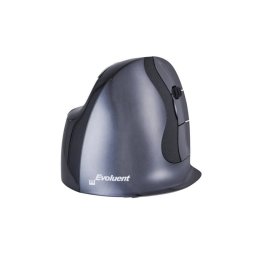 Ratón Evoluent D mano derecha RF inalámbrico 3200 DPI negro gris plata 6 botones