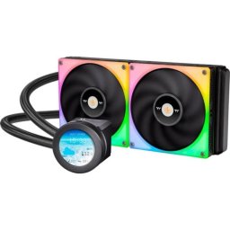 Refrigeración líquida Thermaltake TOUGHLIQUID Ultra 280 RGB 280mm 2 ventiladores LCD giratoria