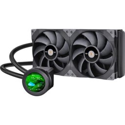 Refrigeración líquida Thermaltake TOUGHLIQUID Ultra 280mm 2 ventiladores RGB LCD giratoria