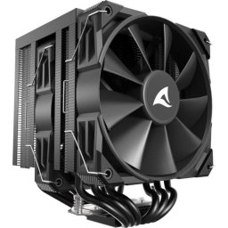 Refrigeración aire Sharkoon Socket AM5 AM4 120 mm A60 doble torre 260W TDP