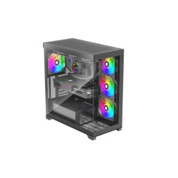 Caja PC Xilence XG171 Midi Tower Negro ATX Ventana Lateral Iluminación ARGB