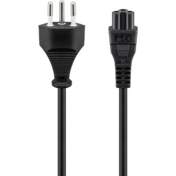 Cable de alimentación Goobay 93960 1,8 m SEV 1011 a IEC C5