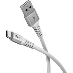 Cable USB Goobay 74532 3 m USB-C a USB-A USB 2.0 Blanco