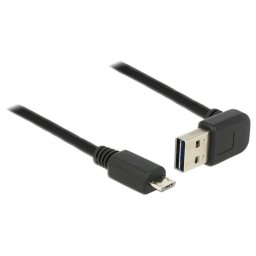 Cable USB 2.0 DeLOCK 1 m Negro Macho a Micro-USB B