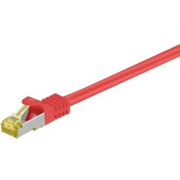Cable de red Goobay 91607 2 m Cat7 S/FTP Rojo