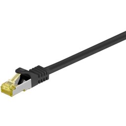 Cable de red Goobay 91608 2 m Cat7 S/FTP Negro