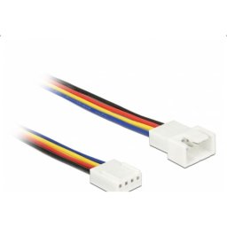 Cable alargador ventilador 4 pines PWM DeLOCK 85361 30 cm