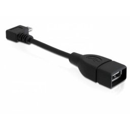 Cable Adaptador Micro-USB a USB-A DeLOCK 83104 0,11 m USB 2.0 Negro