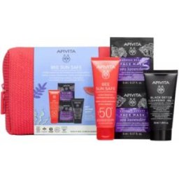 Apivita Cofre Bee Sun Safe SPF50+ + Mascarilla Facial de Lavanda