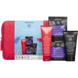 Apivita Cofre Bee Sun Safe SPF50 + Mascarilla Facial de Lavanda