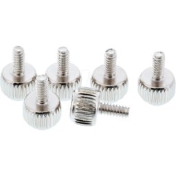 INLINE INL 77770A - Tornillos de pulgar, paquete de 6 de plata