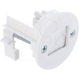 DELOCK 91382 - Glándula de cable con cepillo para montaje de pared / mesa, blan