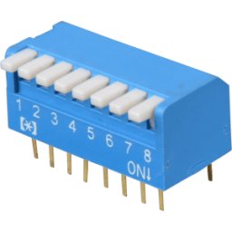 FREI DP 08 - Interruptor Piano Dip, 8 vías