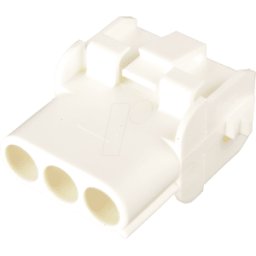 TYCO-ELECTRONICS MNL 3AG - 3 polos Carcasa de alojamiento Mate-N-Lok, 1 fila