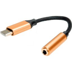 ROLINE GOLD ROLINE 12033223 - Adaptador, conector USB-C™ -> conector jack