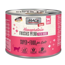 MAC's Mono Sensitive 12 x 200 g en latas para gatos - Caballo