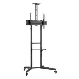Ewent EW1539 Soporte de Suelo para Televisión de 37-70" VESA 600x400 con Soporte para Cámara Negro