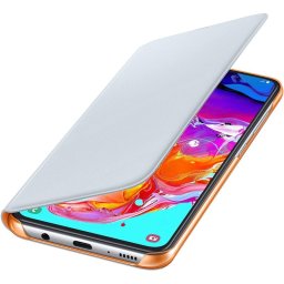 Funda Galaxy A70 Samsung Oficial Wallet Cover Blanco