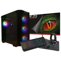 Zone Evil Pack AMD Ryzen 5 4650G/32GB/2TB SSD + Monitor 24" FullHD + Combo Gaming