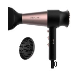 Cecotec Bamba IoniCare RockStar Retro Secador De Pelo Antiencrespamiento 2000W Negro Y Rosa