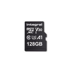 Tarjeta microSD Integral INMSDX128G-100V30 128GB UHS-I 100MB/s 45MB/s U3 V30