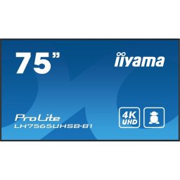 Monitor profesional iiyama 74.5″ 4K UHD LED IPS 800 nits Android 11 WiFi Negro
