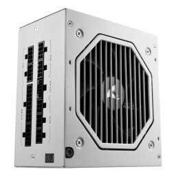 Fuente de Alimentación Sharkoon 750W Certificación Cybenetics Gold Rebel P20 Extras modulares, ATX 3.1, 12V-2x6, blanco