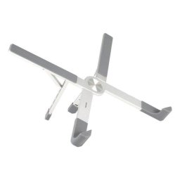 Soporte portátil TooQ TQLRS0036-AL plegable aluminio 5 posiciones 11-17,3" plata