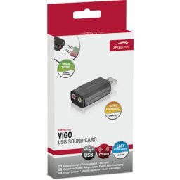 Tarjeta de sonido Speed Link SL-8850-BK-01 USB estéreo portátil