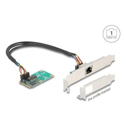 Tarjeta de Red DeLock 95268 Mini PCI Express 2,5 Gbps Low Profile Wake On LAN