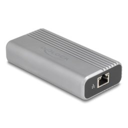 Tarjeta de Red DeLock 64349 USB Tipo C 40 Gbps Aluminio Cable 30 cm