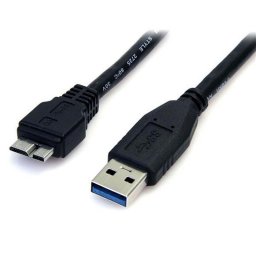 Cable USB StarTech USB3AUB50CMB 0,5 m USB 3.2 Gen 1 Micro B Macho a USB A Macho Negro