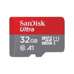 Tarjeta microSD Sandisk SDSQUA4-032G-GN6TA 32 GB UHS-I Clase 10 120 MB/s Gris-Rojo