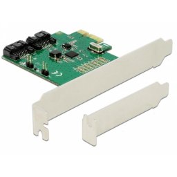 Tarjeta de Red DeLock 90392 PCI Express SATA 6 Gbps Soporte RAID 0/1 NCQ TRIM