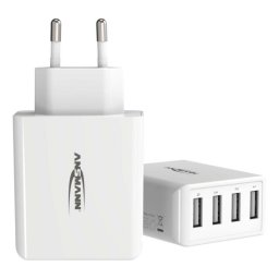 Cargador Ansmann HC430 4 puertos USB 5V Blanco