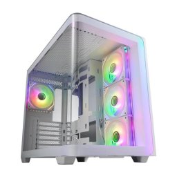 Caja PC FSP M580-WA Midi Tower Blanca ARGB Cristal Templado